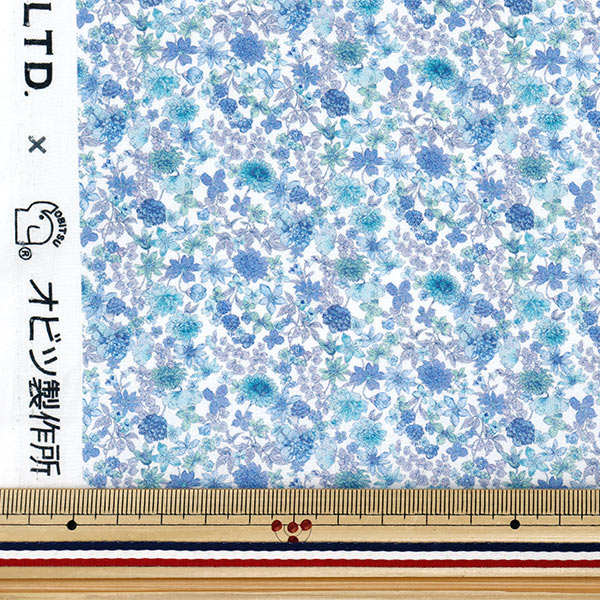 [Quantité à partir de 5] Tissu 『Lawn Petit Closet, motif floral, une couleur YKA-31100-1A" KOKKA