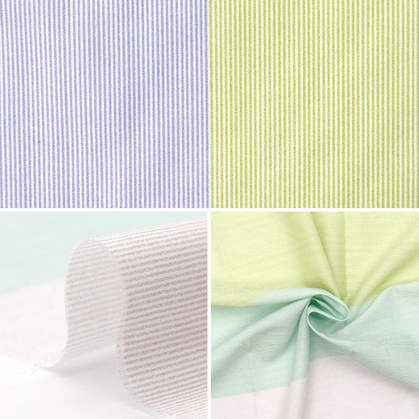 [الكمية تبدأ من 5] الأقمشة 『العشب Petit Closet Stripe Color A YKA-31100-1A" KOKKA