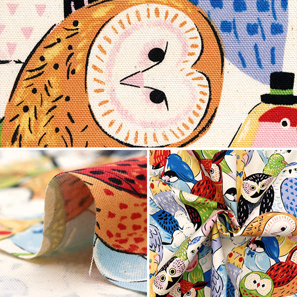 [Quantity starting from 5] Fabric 『Oxford Powerful Animal Bird Kinari YGA-81050-2A" KOKKA