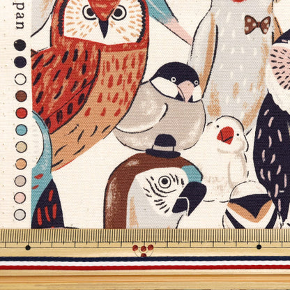 【数量5起】 織物 『牛津布 强大的动物鸟棕色YGA-81050-2B" KOKKA