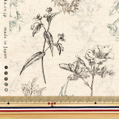 [Quantité à partir de 5] Tissu "Coton et lin"siège Jardin naturel yga-81070-1b" KOKKA