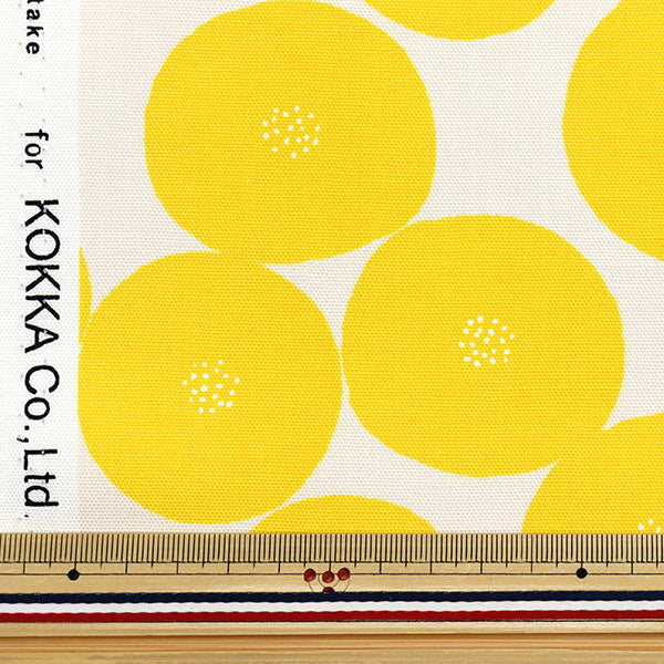 【数量5から】 生地 『MUDDY WORKS(マディワークス) オーガニックオックス あんぱん イエロー EKX-1160-A』 KOKKA コッカ