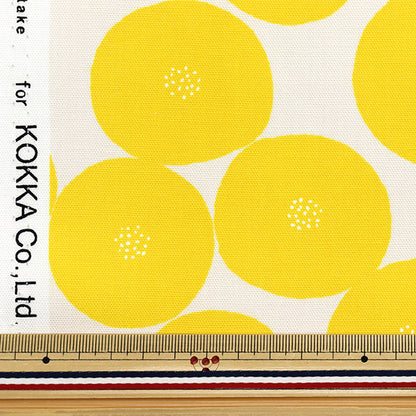 【数量5から】 生地 『MUDDY WORKS(マディワークス) オーガニックオックス あんぱん イエロー EKX-1160-A』 KOKKA コッカ