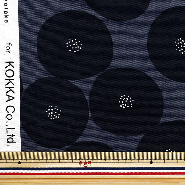 【数量5から】 生地 『MUDDY WORKS(マディワークス) オーガニックオックス あんぱん ブラック EKX-1160-D』 KOKKA コッカ