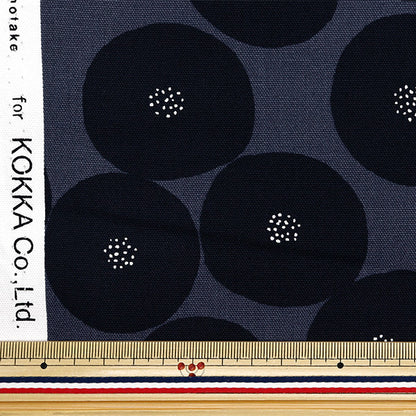 【数量5から】 生地 『MUDDY WORKS(マディワークス) オーガニックオックス あんぱん ブラック EKX-1160-D』 KOKKA コッカ