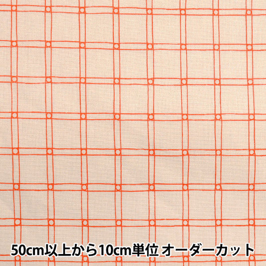 【数量5から】 生地 『MUDDY WORKS(マディワークス) オックス Rubber band check ライトベージュ EKX-141-B』 KOKKA コッカ