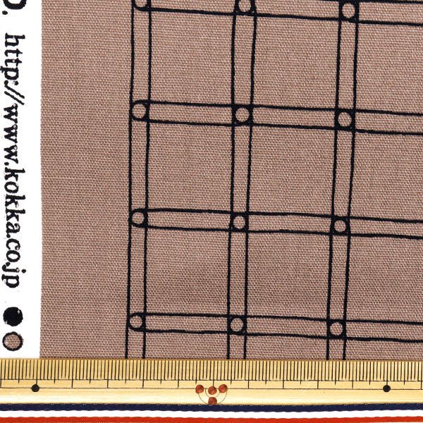 【数量5から】 生地 『MUDDY WORKS(マディワークス) オックス Rubber band check モーブ EKX-141-C』 KOKKA コッカ
