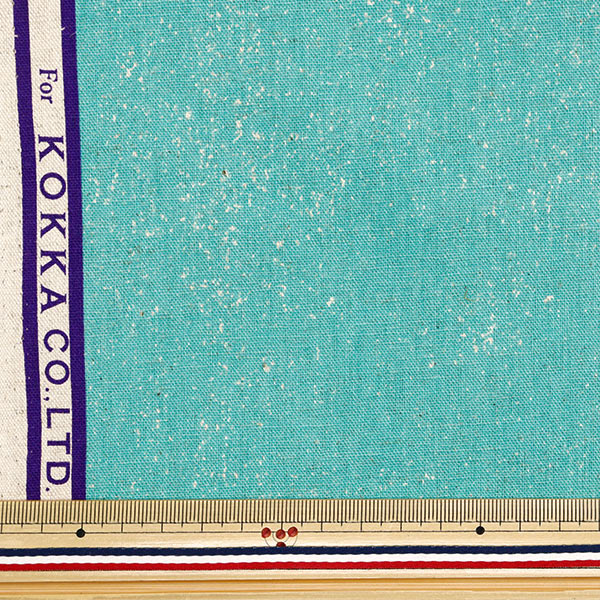 [5부터 시작하는 수량] 천・원단 "Echino Cloud Flower Cotton Linen Canvas Kinari x Multi EKX-98120-20A" KOKKA