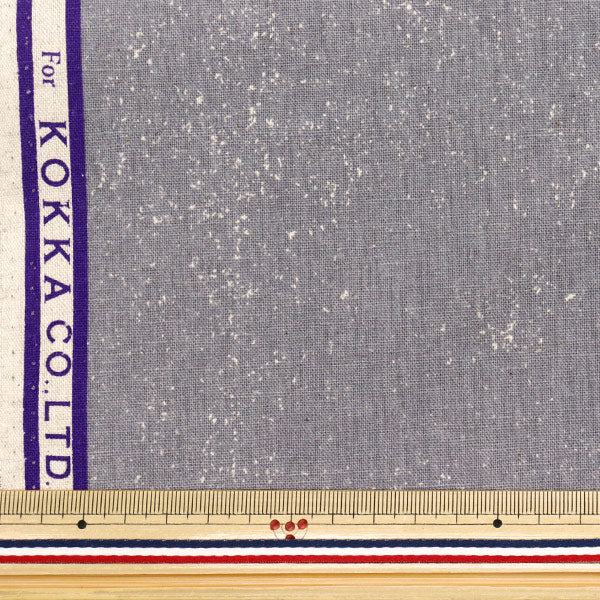 [Quantité à partir de 5] Tissu "Echino Cloud Flower Cotton Linen Canvas Kinari x Black Ekx-98120-20B" KOKKA