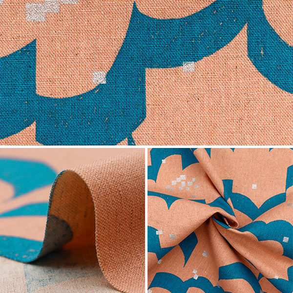 [Quantité à partir de 5] Tissu "Echino float en coton toile rose EKX-98120-21A" KOKKA