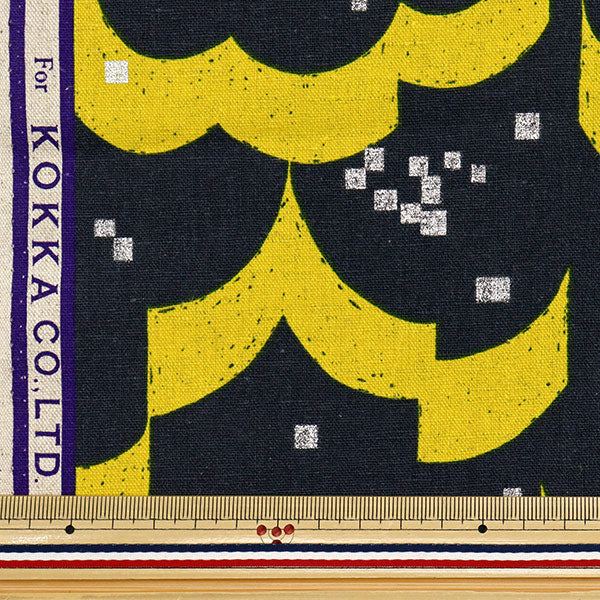 [Quantité à partir de 5] Tissu "echino float coton lin toile charbon ekx-98120-21c" KOKKA