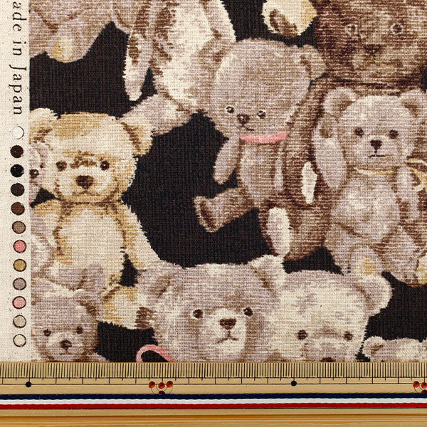 [Quantité à partir de 5] Tissu "Toile en lin en coton" GobelinImprimé carreau YGA-86010-1E" KOKKA