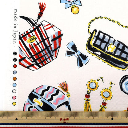 [Quantity starting from 5] Fabric 『Oxford color et noir YGA-86050-2A" KOKKA