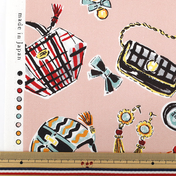 [Quantity starting from 5] Fabric 『Oxford color et noir YGA-86050-2B" KOKKA