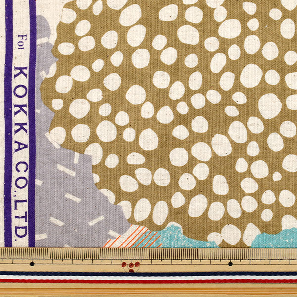 [الكمية تبدأ من 5] الأقمشة "بياضات القطن echinoالأغطية أحمر ساطع EKX-98130-30A" KOKKA