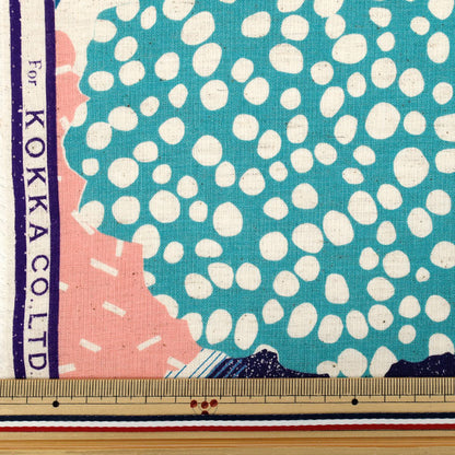 [Quantité à partir de 5] Tissu "lin en coton echinosiège EKX-98130-30C bleu vif" KOKKA