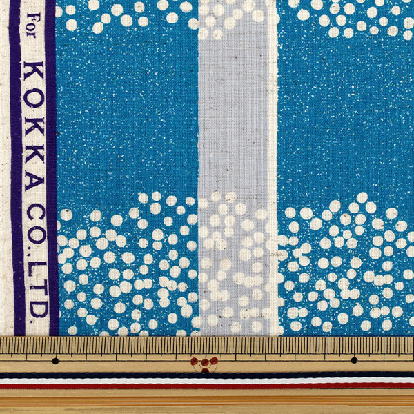 [Quantité à partir de 5] Tissu "lin en coton echinosiège Champ Bleu clair EKX-98130-32B" KOKKA