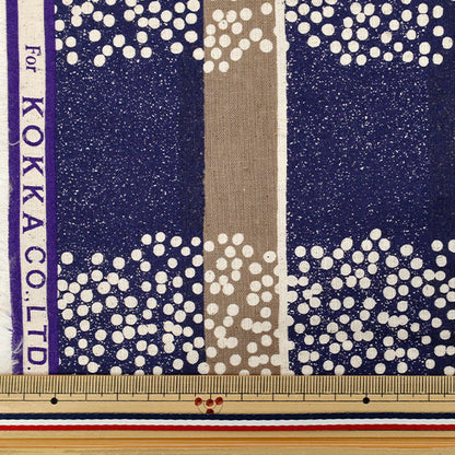 [Quantité à partir de 5] Tissu "lin en coton echinosiège Field Brown EKX-98130-32C" KOKKA