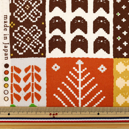 [الكمية تبدأ من 5] الأقمشة 『أكسفورد عناق الشمال البرتقالي YPA-66010-1C" KOKKA