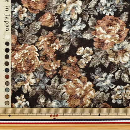 [Quantité à partir de 5] Tissu "Banilan" GobelinImpression noire sur YGA-86000-2C" KOKKA