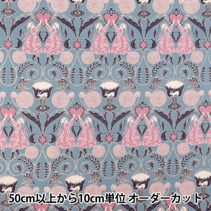 【数量5から】 生地 『綿麻シーチング Sanae Sugimoto Afternoon Fun パープル EGX-9230-2D』 KOKKA コッカ