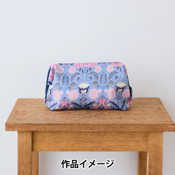 【数量5から】 生地 『綿麻シーチング Sanae Sugimoto Afternoon Fun パープル EGX-9230-2D』 KOKKA コッカ