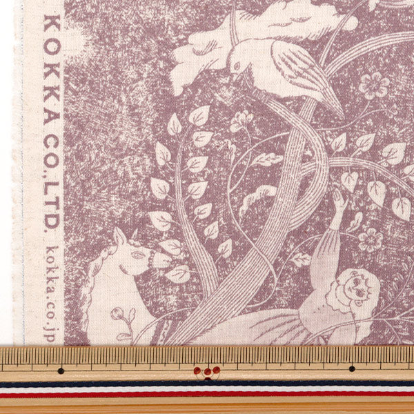 [Quantity starting from 5] Fabric "Cotton and linen"Sheeting Sanae Sugimoto Midnight Dream Pink EGX-9230-3C" KOKKA