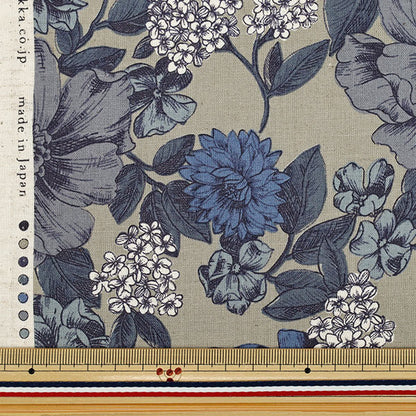 [Quantity starting from 5] Fabric "Cotton and linen"Sheeting Natural Garden Beige YGA-86080-1B" KOKKA