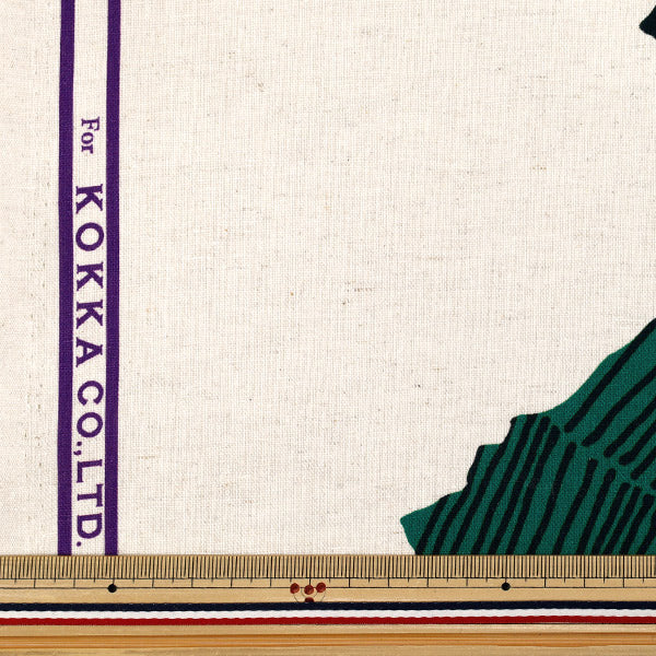 [Количество от 5] Ткань "Большая Рождественская елка из хлопка и льна echino EKX-98140-1A" KOKKA