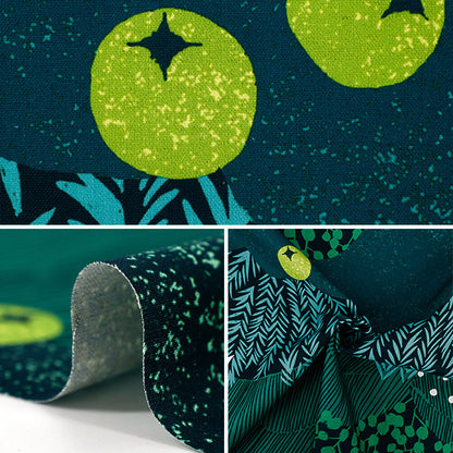 [Количество от 5] Ткань "Большая Рождественская елка из хлопка и льна echino EKX-98140-1A" KOKKA