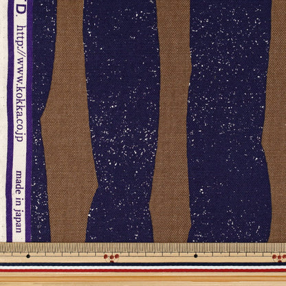 【数量5起】 織物 "echino SWAY 9.5号帆布海蓝色×棕色EKX98100-101C" KOKKA