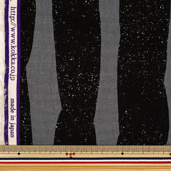 【数量5起】 織物 "echino SWAY 9.5号帆布黑色×灰色EKX98100-101D" KOKKA