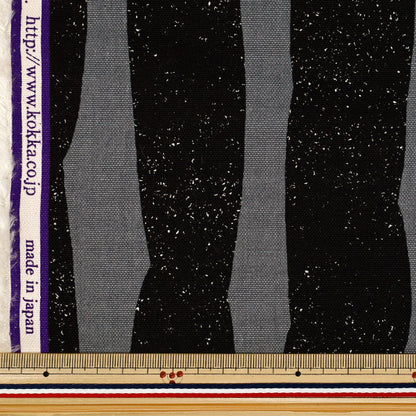 【数量5起】 織物 "echino SWAY 9.5号帆布黑色×灰色EKX98100-101D" KOKKA