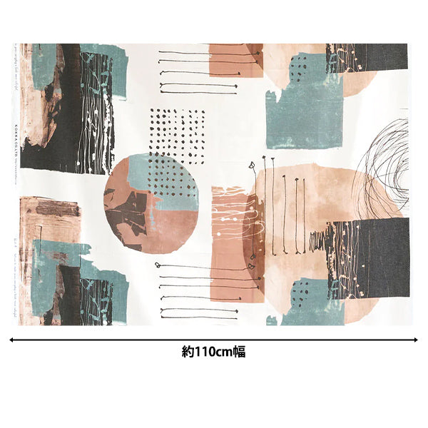 【数量5起】 織物 『板材織物 一块布Stroke米色YKA-39070-2A" KOKKA