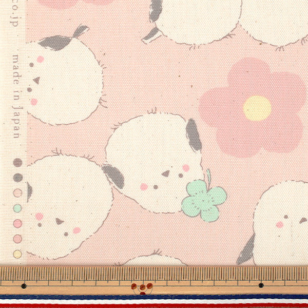 【数量5起】 織物 『牛津布 粉彩蝴蝶粉红色YKA-39030-2A" KOKKA