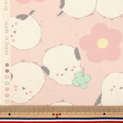 【数量5起】 織物 『牛津布 粉彩蝴蝶粉红色YKA-39030-2A" KOKKA