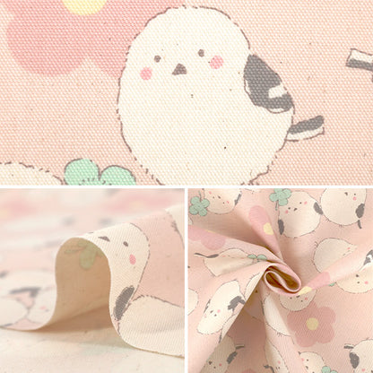 【数量5起】 織物 『牛津布 粉彩蝴蝶粉红色YKA-39030-2A" KOKKA