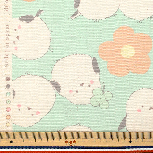 【数量5起】 織物 『牛津布 粉彩凤蝶绿色yka - 3930 - 2c" KOKKA