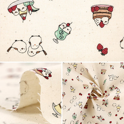 【数量5起】 織物 『板材織物 小普瑞岛永甜点米色yka - 3950a - 2a" 国家KOKKA