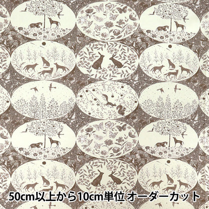 【数量5から】 生地 『by mumea シーチング oval EGX-9800-2A』 KOKKA コッカ