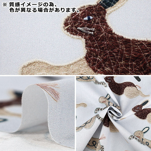 【数量5から】 生地 『シーチング KARI ISIKAWA (イシカワカリ) hopping EGX-9900-3A』 KOKKA コッカ