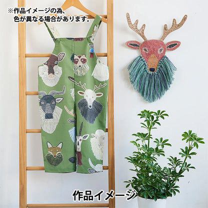 【数量5から】 生地 『シーチング KARI ISIKAWA (イシカワカリ) totems EGX-9900-4A』 KOKKA コッカ