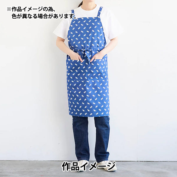 【数量5から】 生地 『MUDDY WORKS(マディワークス) オーガニックオックス Cat ネイビー EKX-152-1C』 KOKKA コッカ