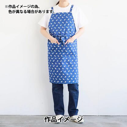 【数量5から】 生地 『MUDDY WORKS(マディワークス) オーガニックオックス Cat ネイビー EKX-152-1C』 KOKKA コッカ
