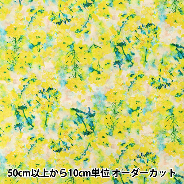 【数量5から】 生地 『yui 綿麻コンパス 2026 nanohana EPX-6430-1A』 KOKKA コッカ