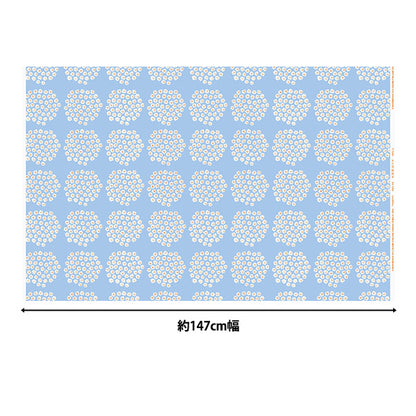 [Количество, начиная с 5] Ткань "Marimekko Puketti Japan Limited Color Light Blue 050628-511"