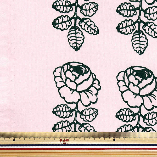 【数量5から】 生地 『マリメッコ ヴィヒキルース ピンク×グリーン 064819-360』