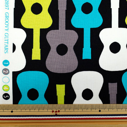 【数量5から】 生地 『USAコットン グルービーギター CX2897-LAGO』