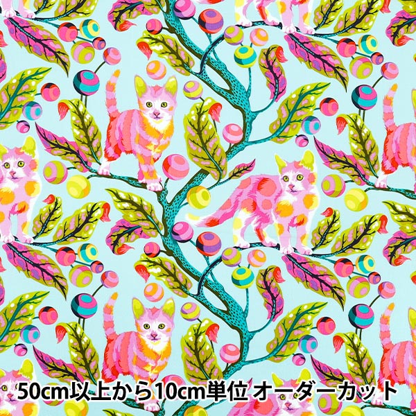 【数量5から】 生地 『USAコットン ディスコキティ TP092-TECHNOM』