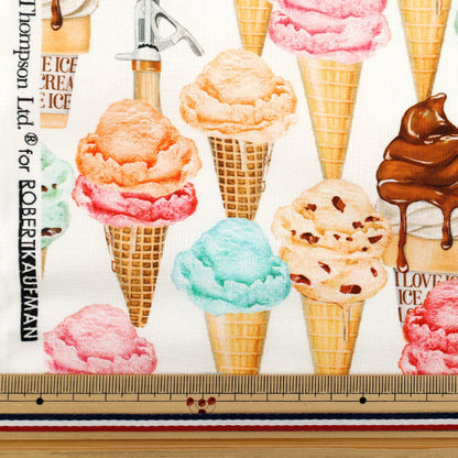 【数量5から】 生地 『USAコットン アイスクリーム 19826-287』